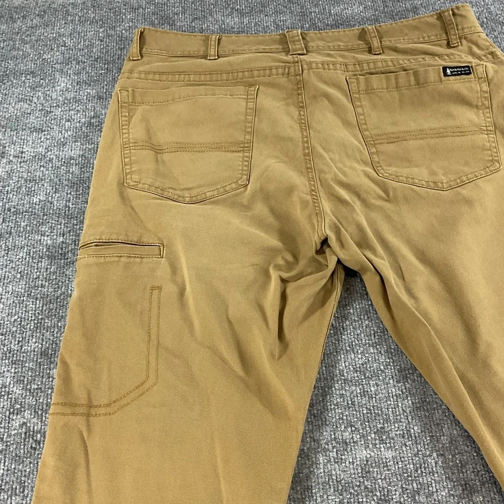 G.H. Bass & Co Pants Mens 36x30 Brown Khaki Casual Workwear Straight Utility Cot